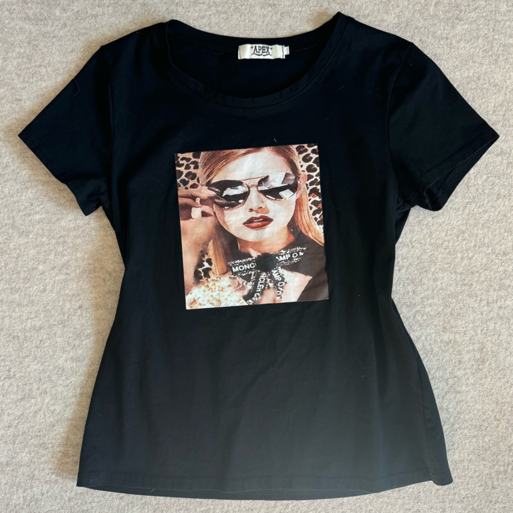 AGY Black Graphic T-Shirt